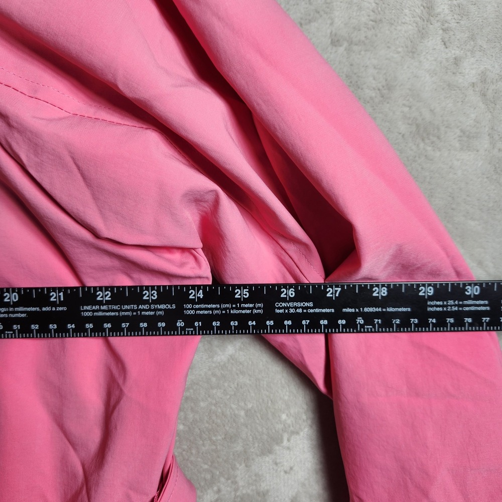 Dennis Basso Jacket Womens 1X Pink Water Resistant Trench Coat with Hood A679223 - Picture 9 of 11